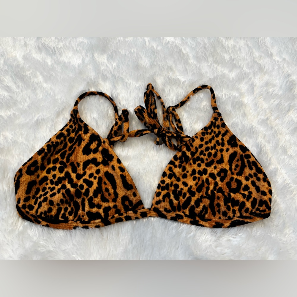 Billabong Leopard Print Bikini Top